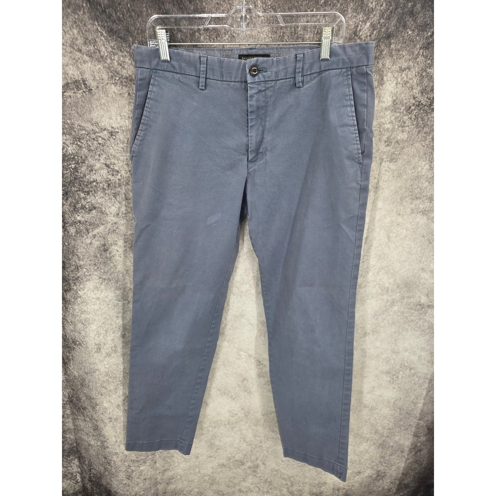Banana Republic Mason Chino Pants Mens 33 X 30 Blue Straight Leg Casual Office